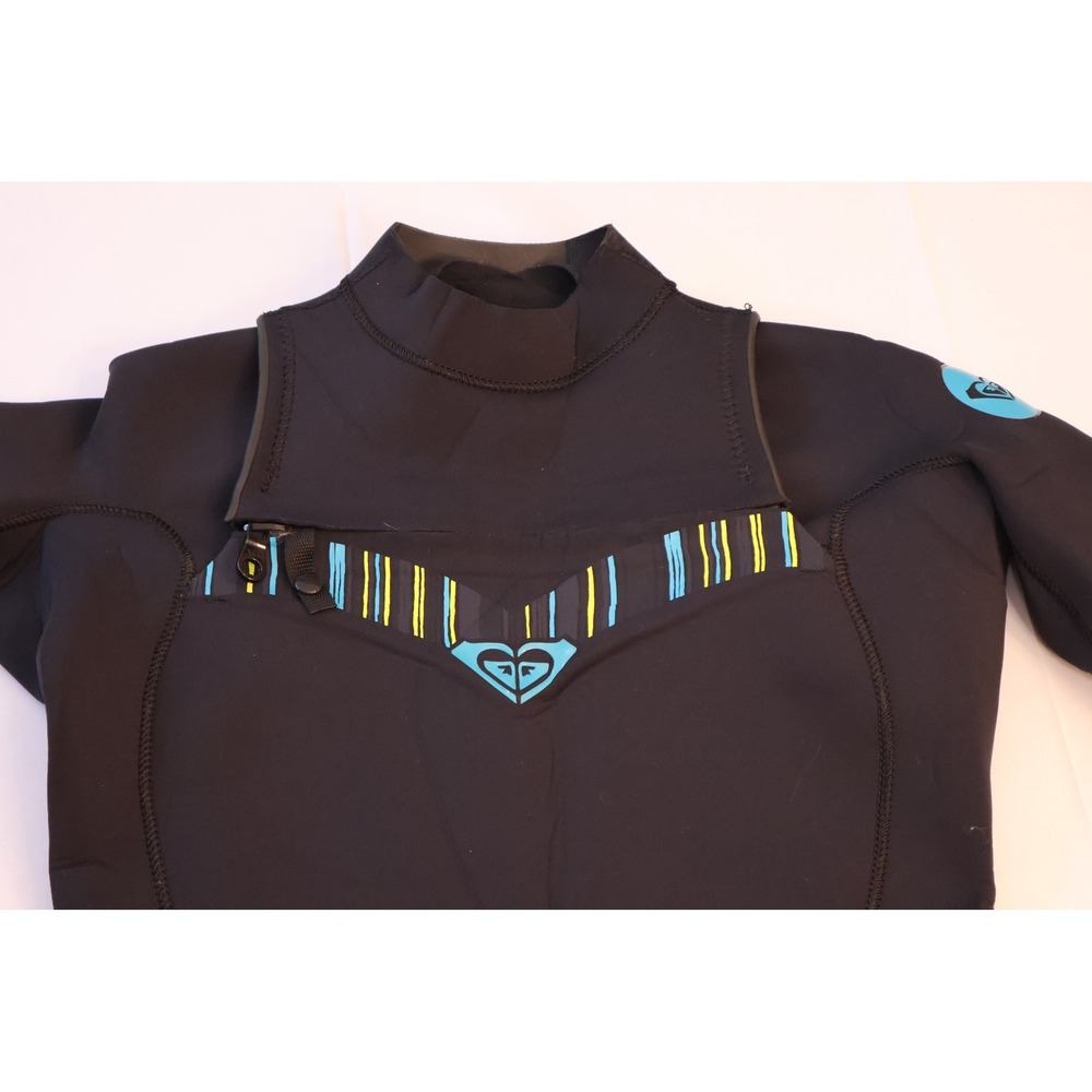 Roxy Ignite 2/2mm Wetsuit Womens 12 Black Short Sleeve Springsuit Chest Zip Surf - Picture 2 of 5